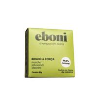 Shampoo Barra 80g Desentoxicante Eboni de Matcha Vegano Todos Cabelos