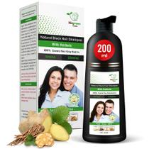 Shampoo BIOGREEN ROOTS Preto Natural Sem Amônia 200mL