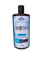 Shampoo Biotin Long Hair Profissional Fortalece Fibra Capilar Vitamina A + B5 Queratina 1000ml