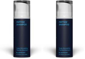Shampoo Blueprint Bryan Johnson Peptídeo 100ml Pacote com 2 Shampoo Blueprint Bryan Johnson Peptídeo 100ml Pacote com 2