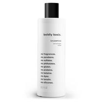 Shampoo Boldly Basic, sem fragrância, para pele delicada e sensível