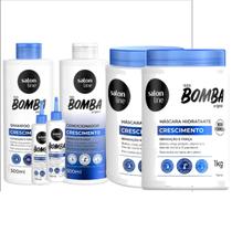 Shampoo Bomba 500ml + Cond.500 + 2 Tônicos + 2 Máscaras 1kg Shampoo Bomba 500ml + Cond.500 + 2 Tônicos + 2 Máscaras 1kg