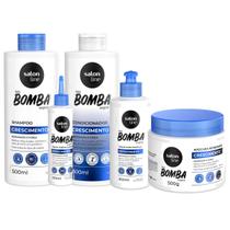 Shampoo Bomba 500ml+cond.500+tônico+máscara+creme Pentear Shampoo Bomba 500ml+cond.500+tônico+máscara+creme Pentear