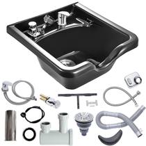 Shampoo Bowl VEVOR Hair Sink para salões de beleza em plástico ABS preto Shampoo Bowl VEVOR Hair Sink para salões de beleza em plástico ABS preto
