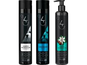 Shampoo Branqueador 250ml + Cond. 250ml + Desmaio Do Fio 230g - Ibasa Shampoo Branqueador 250ml + Cond. 250ml + Desmaio Do Fio 230g - Ibasa