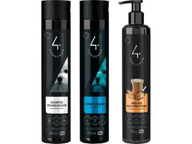 Shampoo Branqueador 250ml + Cond. 250ml + Másc Multiproteínas 230g - Ibasa