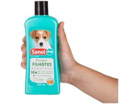 Shampoo Cachorro e Gato Filhotes - Sanol Dog 500ml