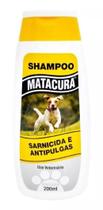 Shampoo Cachorro Mata Cura Sarnicida Anti Pulgas 200ml