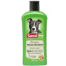 Shampoo cachorro pelos escuros - Shampoo para cães pelagem escura Sanol Dog 500ml Shampoo cachorro pelos escuros - Shampoo para cães pelagem escura Sanol Dog 500ml