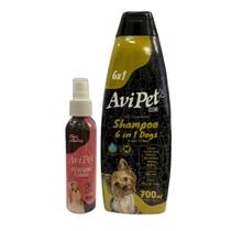 Shampoo Cães Fêmea Avipet Clean 700ml -6 In 1 Dogs + Perfume