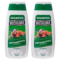 Shampoo Cão Gato Matacura Antisséptico Bactericida 200ml 2un