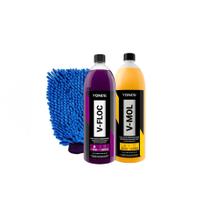 Shampoo Carro Lavagem V-floc e V-mol Vonixx Luva Microfibra
