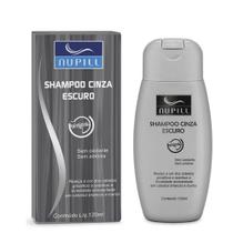 Shampoo Cinza Escuro, Cabelos Grisalhos,loiros Nupill 120ml.