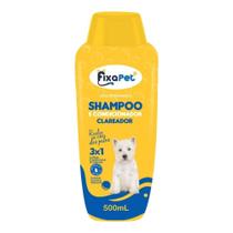 Shampoo clareador 2x1 para cães e gatos 500ml fixapet Shampoo clareador 2x1 para cães e gatos 500ml fixapet