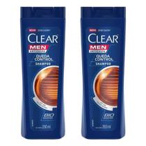 Shampoo Clear 200ml Queda Control Men Anticaspa kit Com 2 Unidades