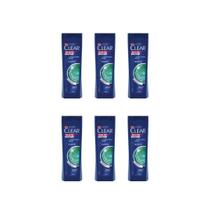 Shampoo Clear 400Ml Limpeza Diaria 2 Em 1 - Kit Com 6Un