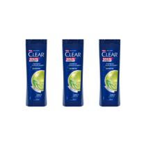 Shampoo Clear 400ml Masculino Controle da Coceira-Kit C/3un