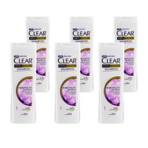 Shampoo Clear Anticaspa Hidratação Intensa Bio Booster Cabelos Bonitos 400ml (Kit com 6)