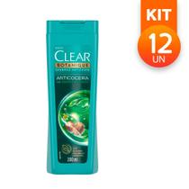 Shampoo Clear Botanique Anticaspa Anticoceira Com Jojoba e Melaleuca 200ml (Kit com 12)