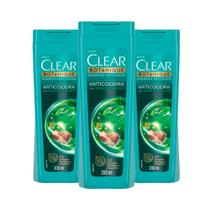 Shampoo Clear Botanique Anticaspa Anticoceira Com Jojoba e Melaleuca 200ml (Kit com 3)