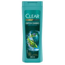 Shampoo Clear Detox Diário Anticaspa 200ml Limpeza Profunda