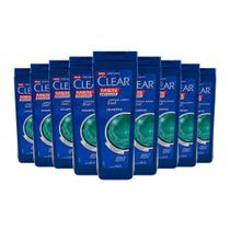 Shampoo Clear Men Anticaspa 2 Em 1 Limpeza Diária com Minerais Bio Booster 400ml (Kit com 9)