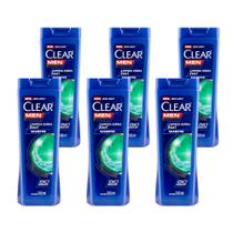 Shampoo Clear Men Anticaspa 2 Em 1 Limpeza Diária Minerais Oceânicos Bio Booster 200ml (Kit com 6)