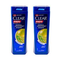 Shampoo Clear Men Anticaspa Controle e Alívio da Coceira Eucalipto e Melaleuca 200ml (Kit com 2)