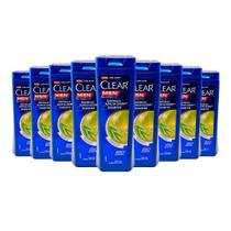 Shampoo Clear Men Anticaspa Controle e Alívio da Coceira Eucalipto e Melaleuca 200ml (Kit com 9)