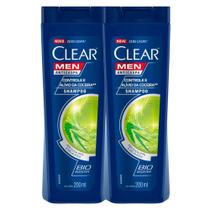Shampoo Clear Men Controle e Alívio da Coceira 200ml Kit com duas unidades
