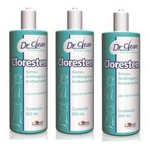 Shampoo Cloresten 500ml Antifungos - 3 UN