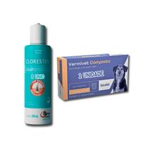 Shampoo Cloresten Anti e Bacteriano Cães/Gatos 200ml 8 unid