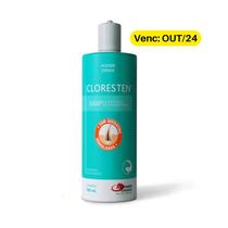 Shampoo Cloresten Antifúngico e Antibacteriano Para Cães e Gatos 200ML OU 500ML - Agender União (Validade: OUTUBRO/2024) - Agener União