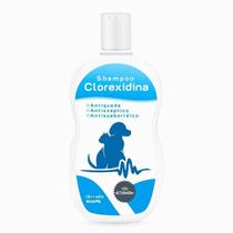 Shampoo Clorexidina 500ml Cães e Gatos Tratamento de Pele Antisséptico, Antisseborreico e Antiqueda