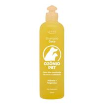 Shampoo Coco Ozônio Pet Hidratante e Regenerador de Pelos com Óleo ozonizado de Coco e Calêndula 330ml. - Lucy's