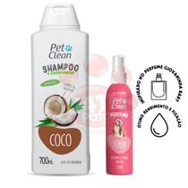 Shampoo Coco pet caes gatos Perfume kit higiene banho pet clean