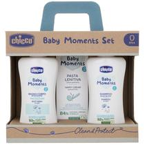 Shampoo Colônia Kit Chicco Baby Moments Clean Amp Protect