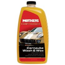 Shampoo com Carnaúba Wash and Wax Califórnia Gold 1,89lt Mothers