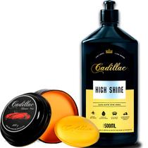 Shampoo com Cera Cadillac High Shine 500ml Cleaner Wax 300g