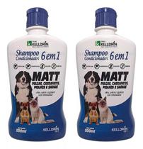 Shampoo Cond Anti Pulgas Carrapatos Sarna Cães Gatos 6 Em 1 Shampoo Cond Anti Pulgas Carrapatos Sarna Cães Gatos 6 Em 1