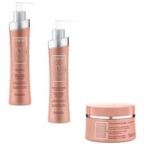 Shampoo Cond e Máscara Amend Luxe Creations Blonde Care - Revitalização Danificados Por Química