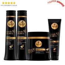 SHAMPOO COND. E MÁSCARA HASKELL CAVALO FORTE 500g + LEAVE IN