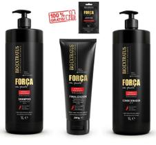 Shampoo + Cond + Finalizador Força Com Pimenta Bio Extratus