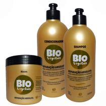 Shampoo + Cond + Mascara Reparação Absoluta BioVegetais