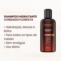 Shampoo Condado Floresta 140 ml Barba Cabelo Bigode Refrescante Hidratante Maciez Masculino