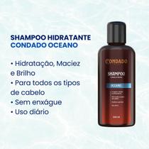 Shampoo Condado Oceano 140 ml Barba Cabelo Bigode Refrescante Hidratante Maciez Masculino