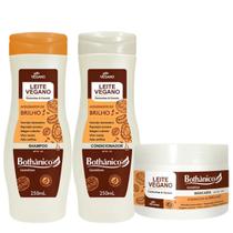 Shampoo Condic e Máscara Leite Vegano Bothânico Nutrição