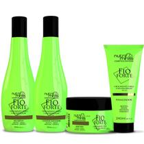 Shampoo Condic. Máscara e Finalizador Fio Forte Nutriminas