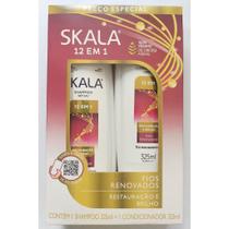 Shampoo + condicionador 12 em 1 kit skala 325ml
