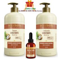 Shampoo Condicionador 1L +Óleo De Coco Bio Extratus E Presente